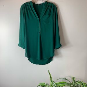 Stitchfix 41 Hawthorn Forest Green Colibri Top